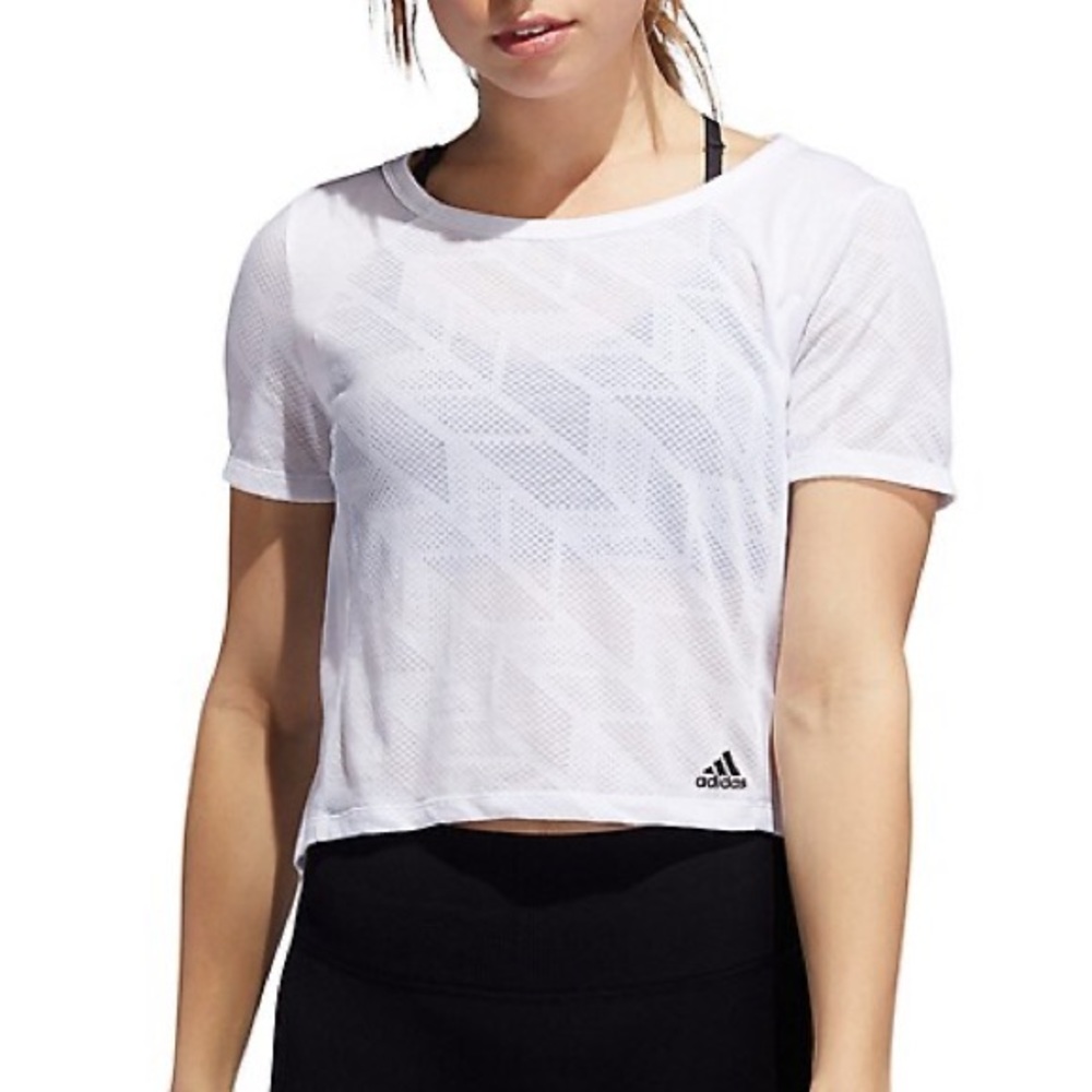 Open Back Short Sleeve Burnout Tee
